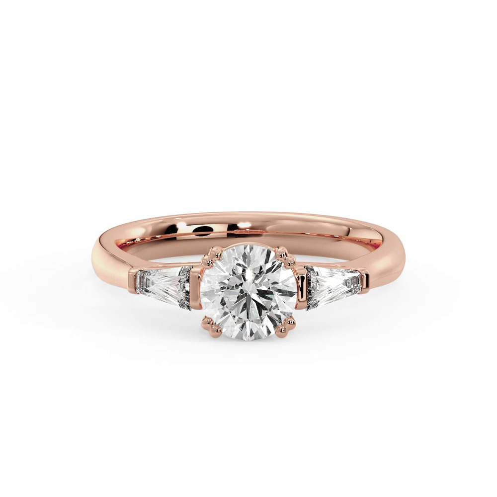 360 degree view of Brooklyn 3 Stone Engagement Ring