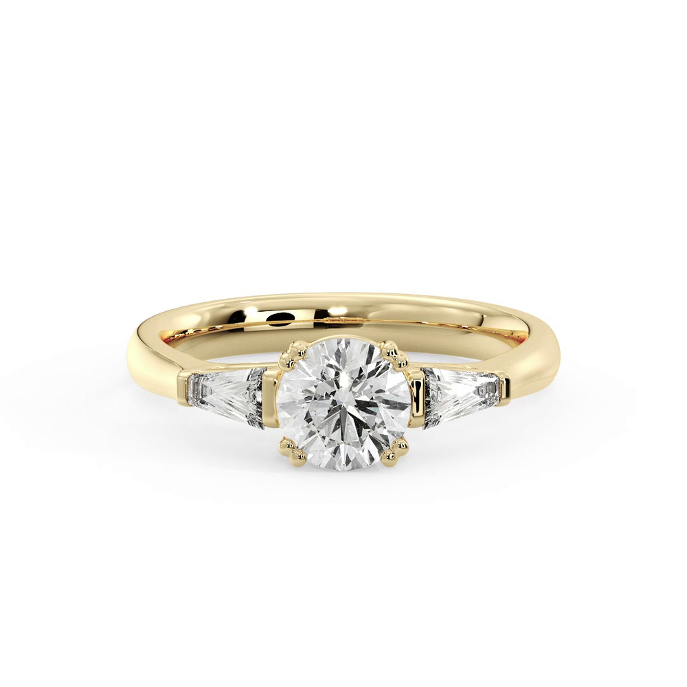 360 degree view of Brooklyn 3 Stone Engagement Ring