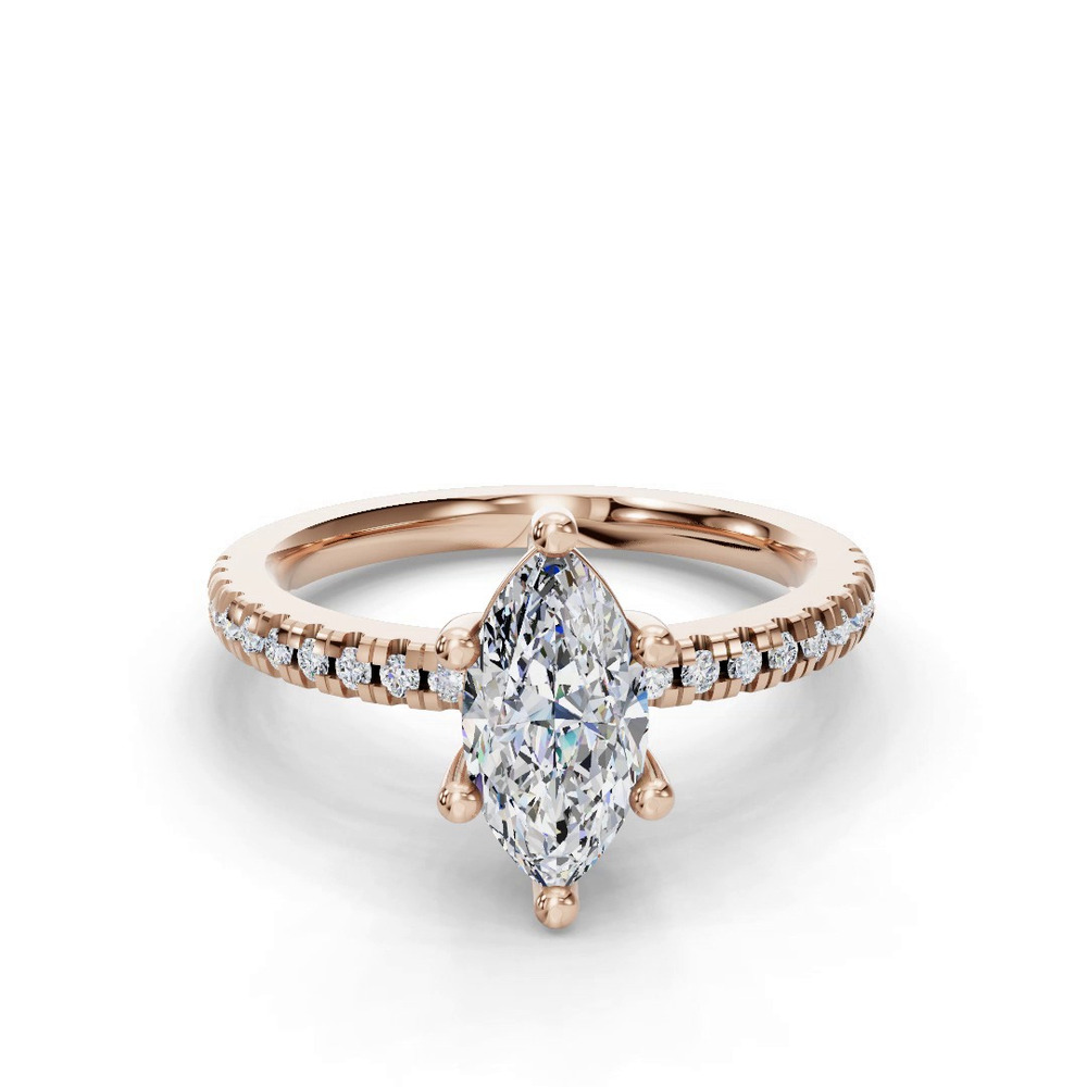 360 degree view of Kennedy Pave Engagement Ring