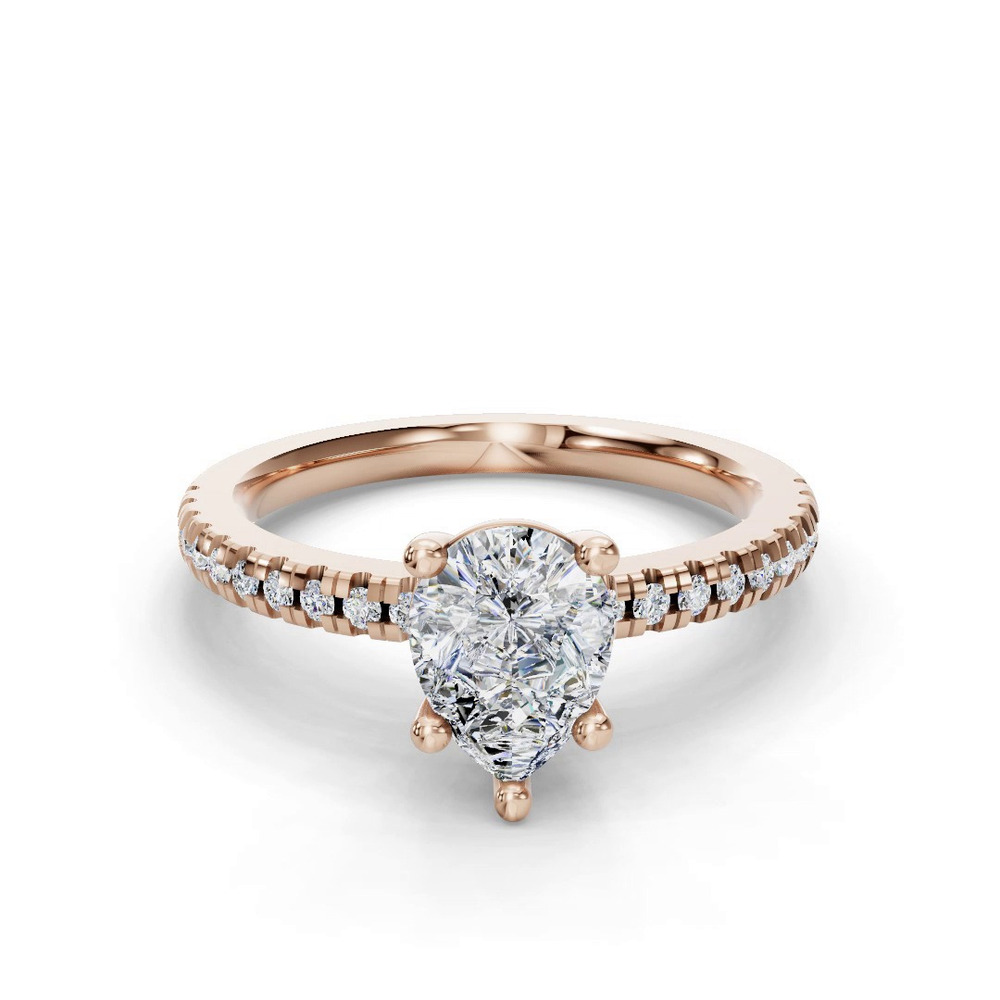 360 degree view of Kennedy Pave Engagement Ring