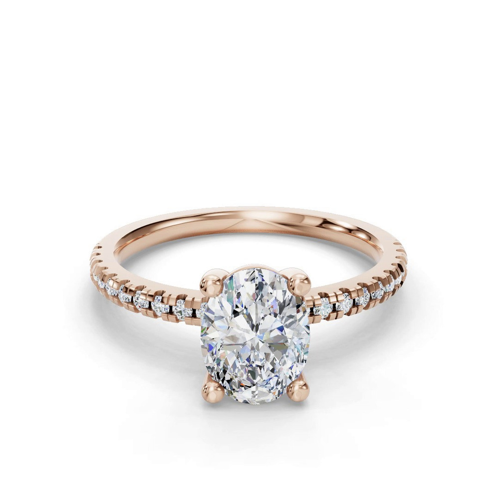 360 degree view of Kennedy Pave Engagement Ring