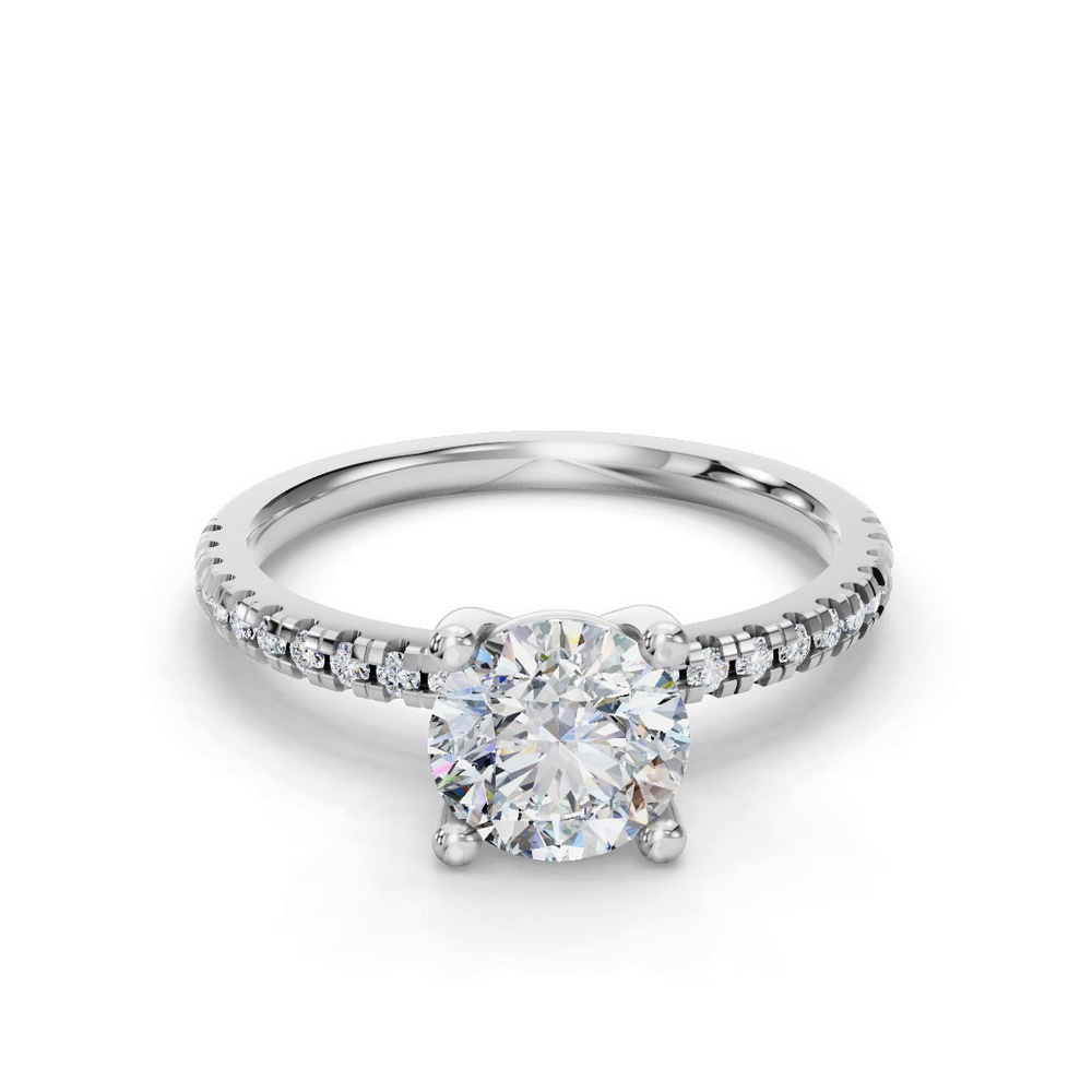 360 degree view of Kennedy Pave Engagement Ring