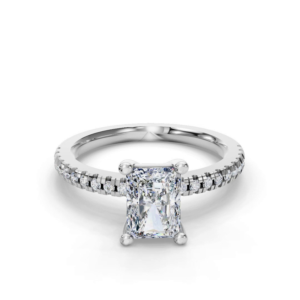 360 degree view of Kennedy Pave Engagement Ring