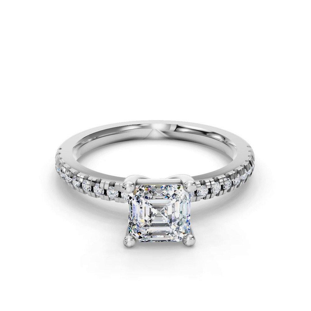 360 degree view of Kennedy Pave Engagement Ring