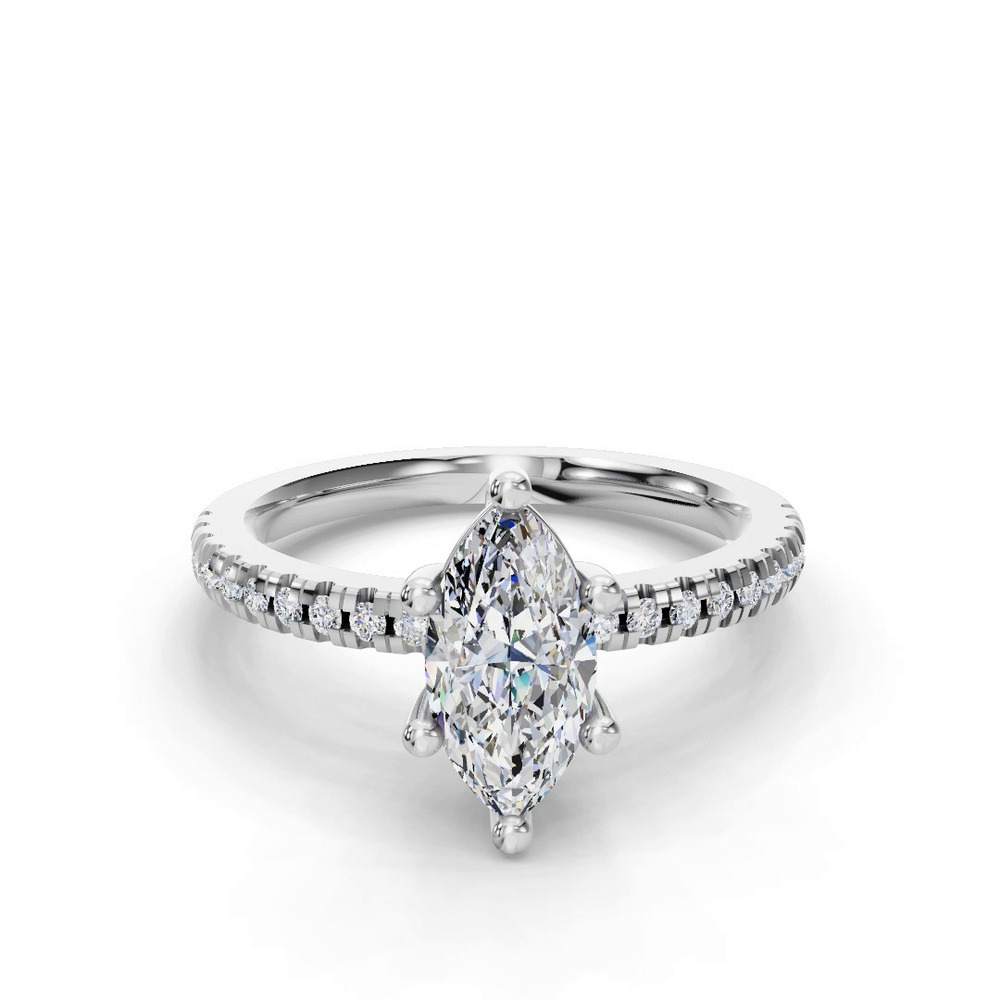 360 degree view of Kennedy Pave Engagement Ring