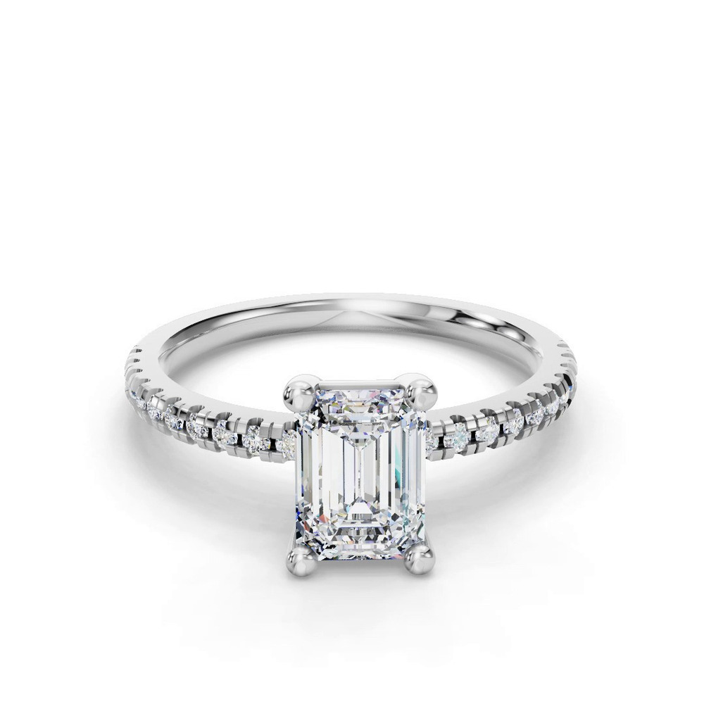 360 degree view of Kennedy Pave Engagement Ring