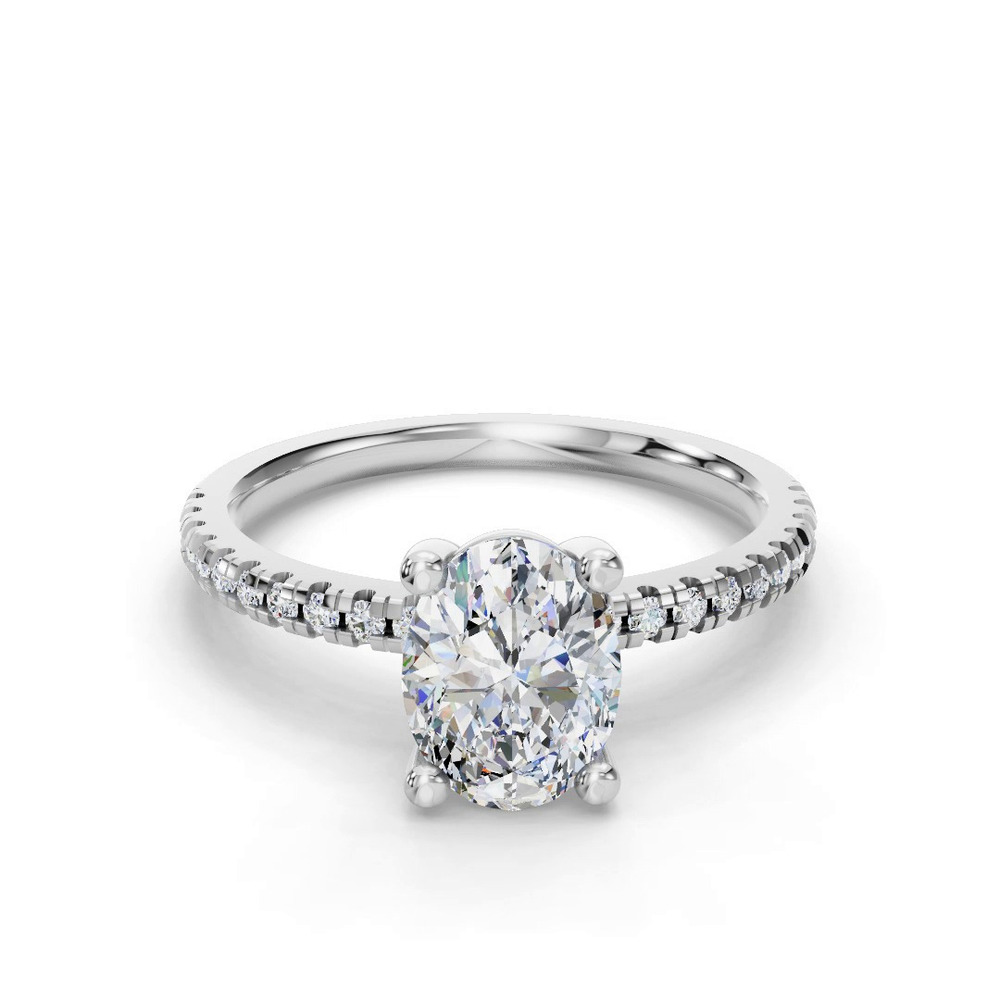 360 degree view of Kennedy Pave Engagement Ring