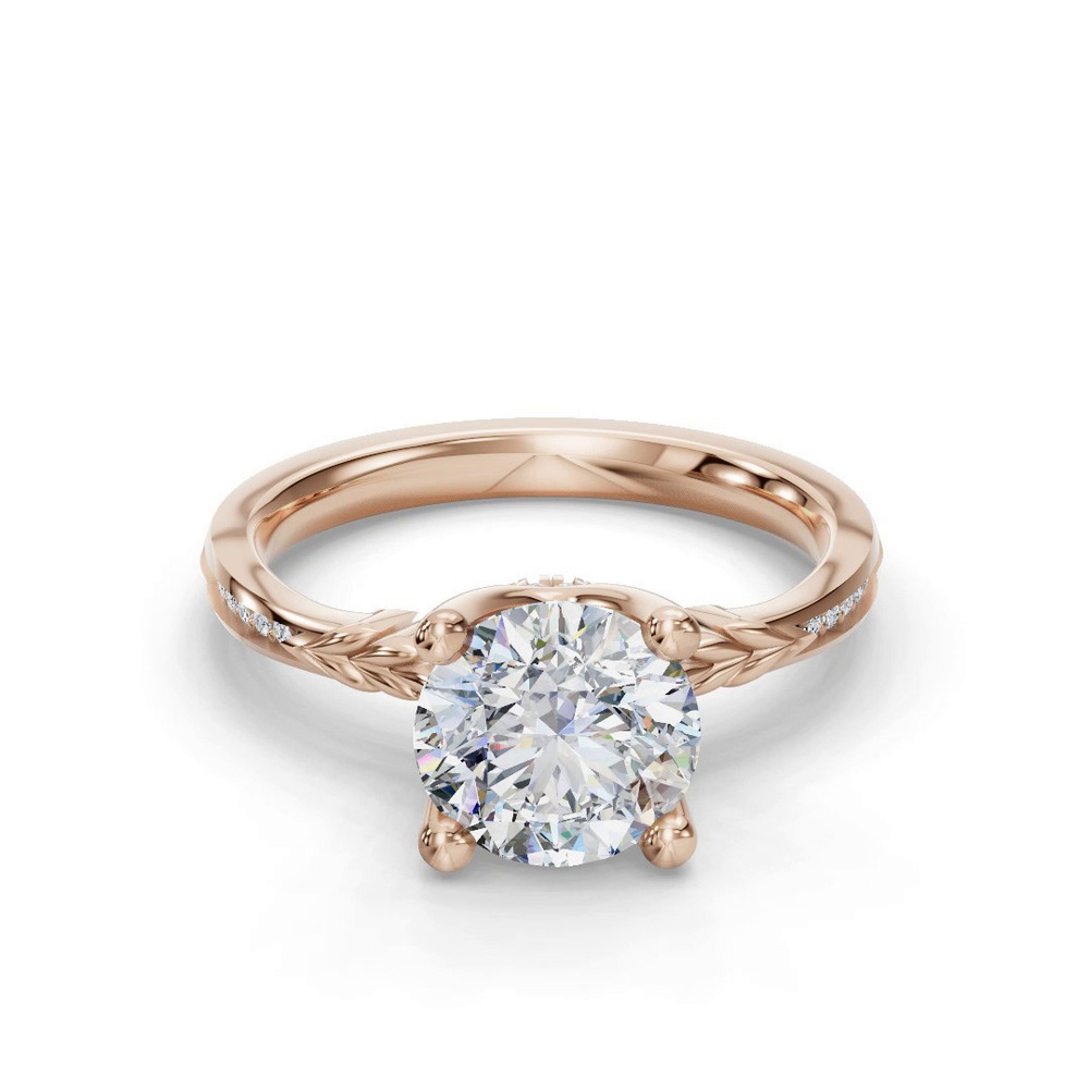 360 degree view of Jolene Pave Engagement Ring