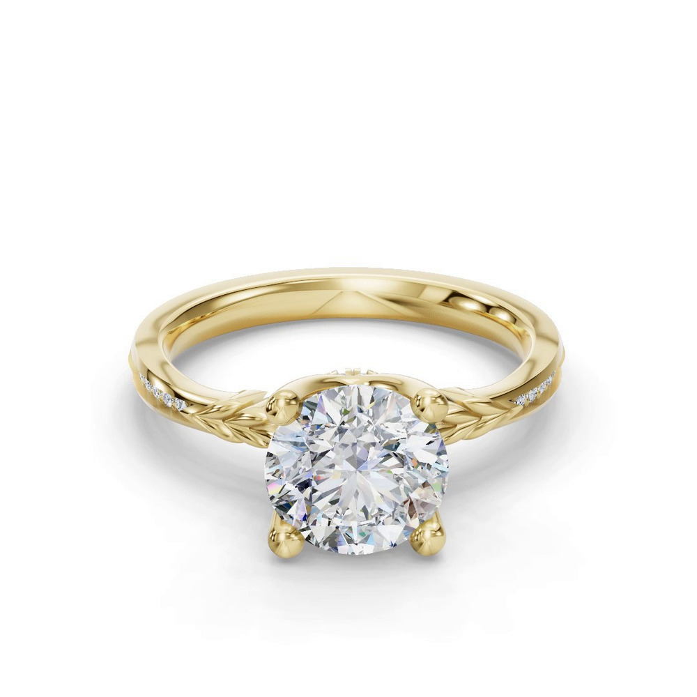 360 degree view of Jolene Pave Engagement Ring