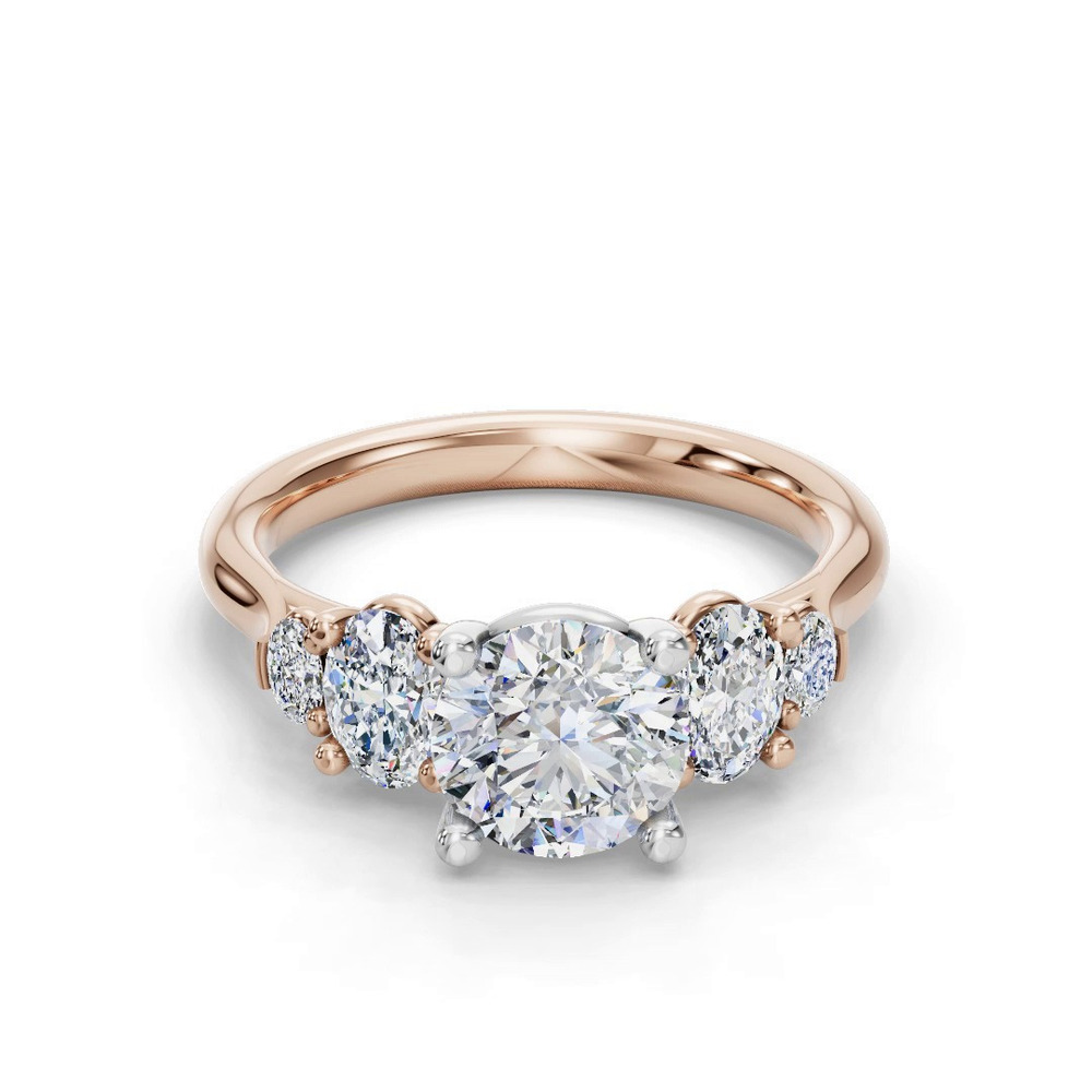 360 degree view of Elowen Five-Stone Engagement Ring