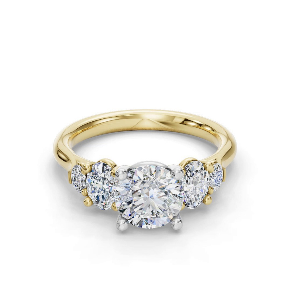 360 degree view of Elowen Five-Stone Engagement Ring