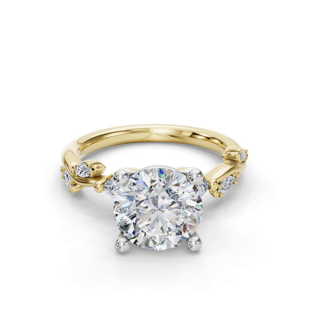 360 degree view of Florayne Vine Diamond Engagement Ring
