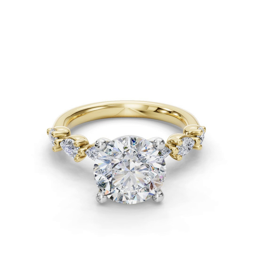 360 degree view of Oramar Classic Pear Diamond Engagement Ring