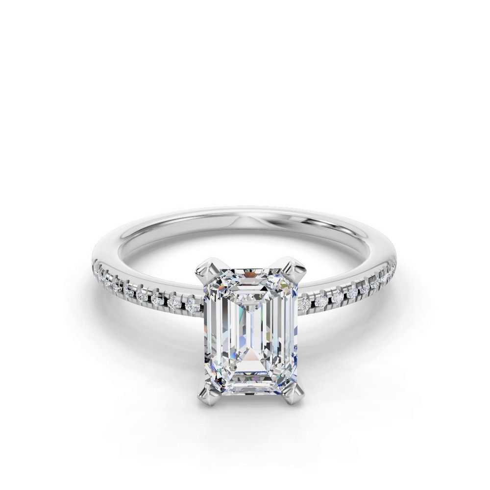 360 degree view of Kyla Pave Engagement Ring