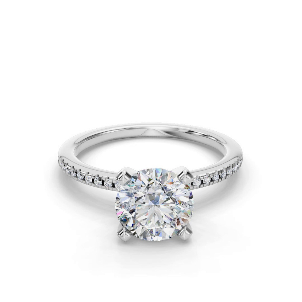360 degree view of Kyla Pave Engagement Ring