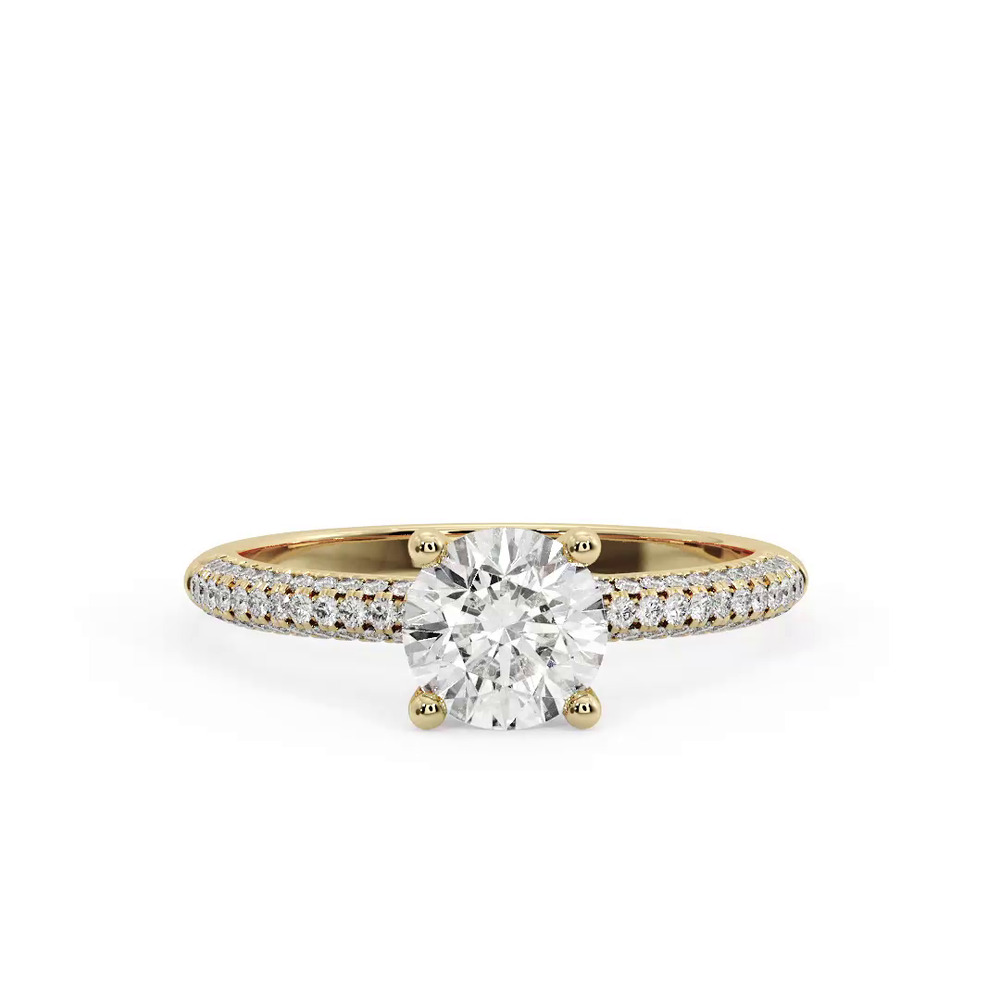 360 degree view of Imani Triple Pave Engagement Ring