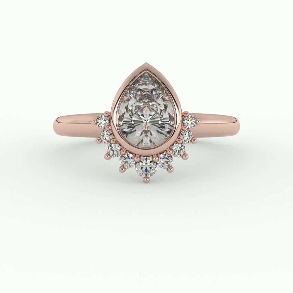 360 degree view of Cora Pear Engagement Ring