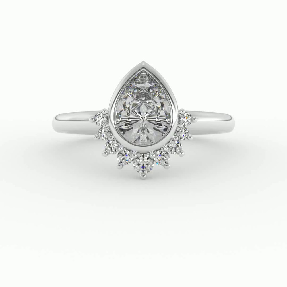 360 degree view of Cora Pear Engagement Ring