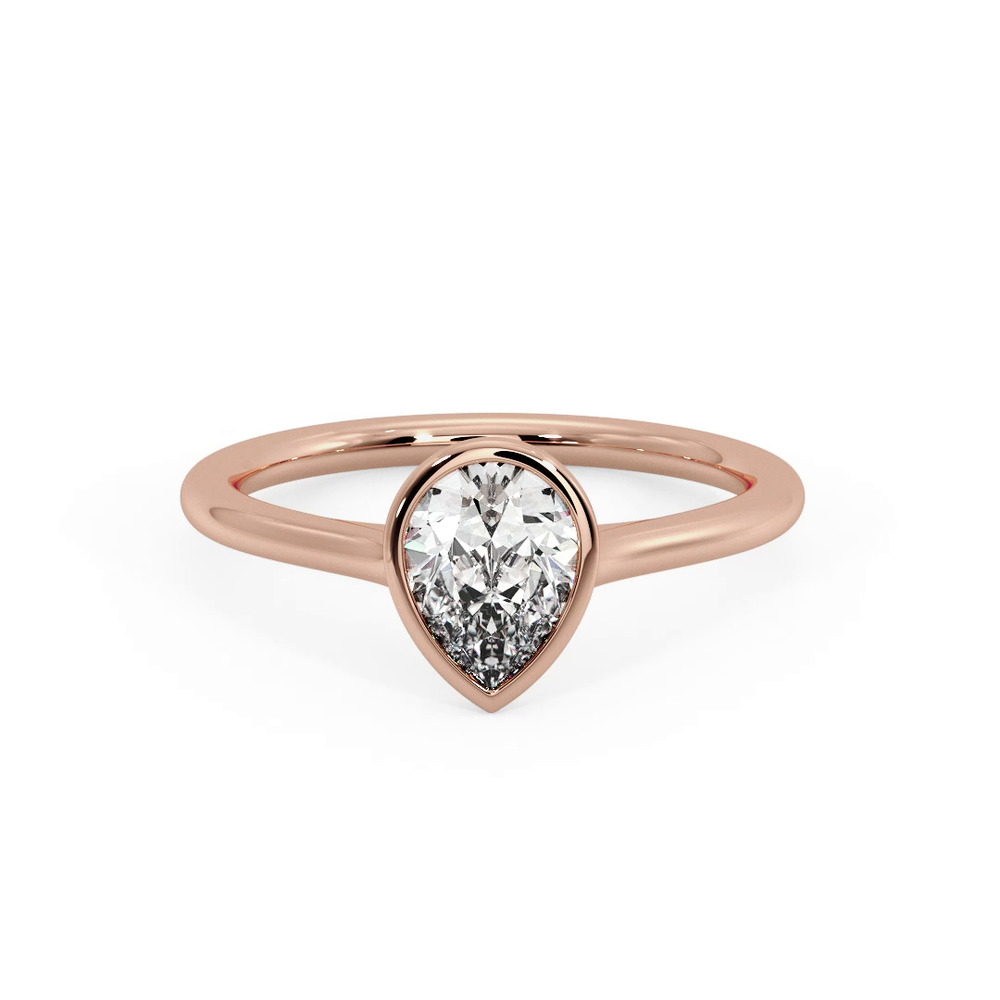 360 degree view of Emery Bezel Solitaire Engagement Ring