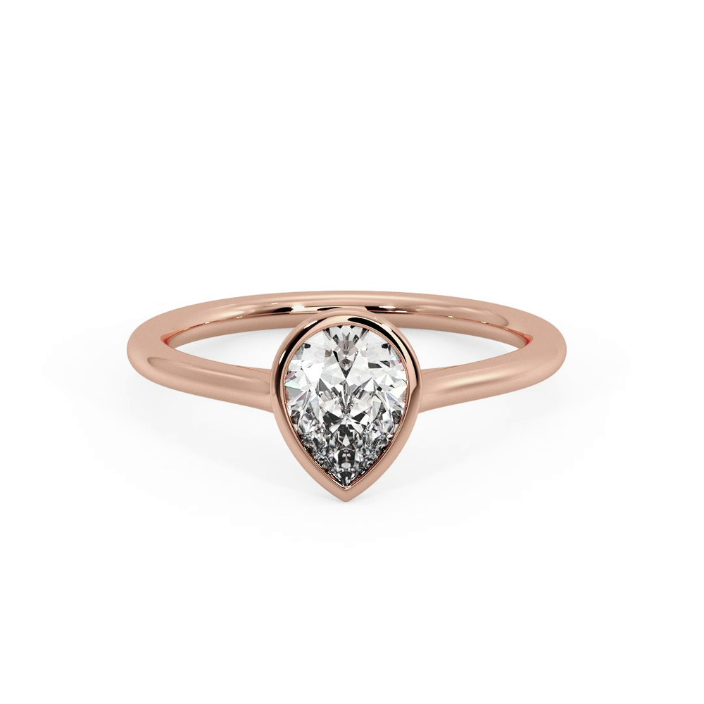 360 degree view of Emery Bezel Solitaire Engagement Ring