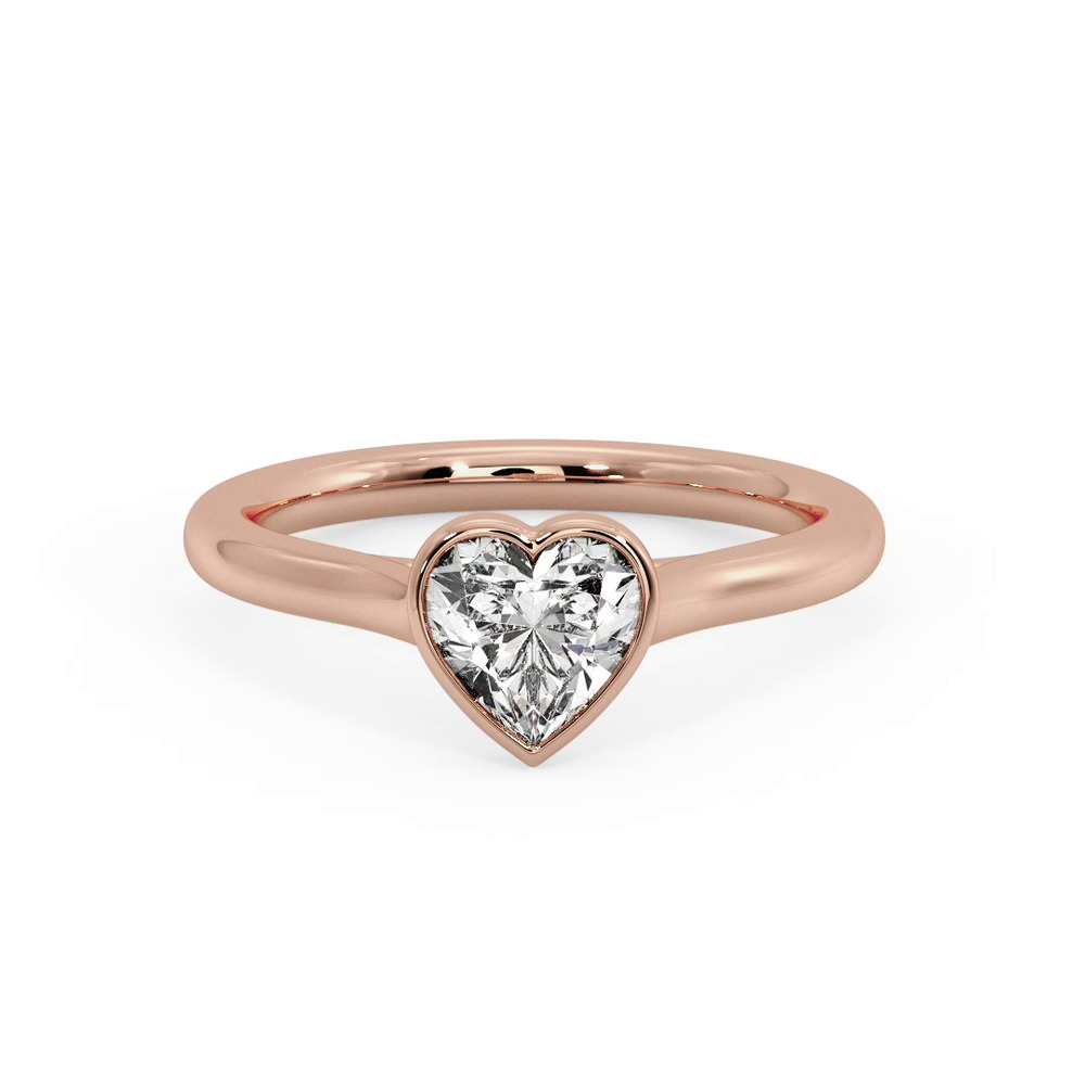 360 degree view of Emery Bezel Solitaire Engagement Ring