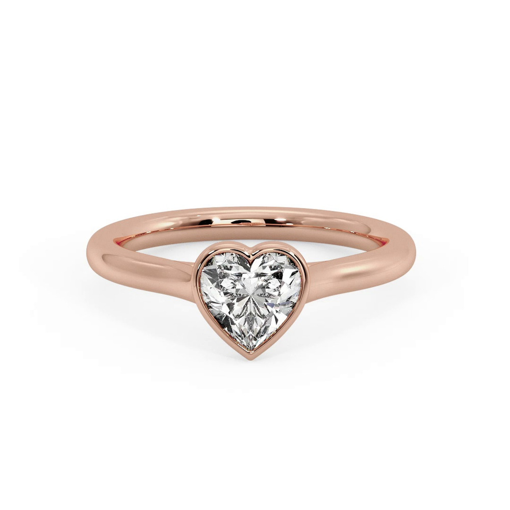 360 degree view of Emery Bezel Solitaire Engagement Ring