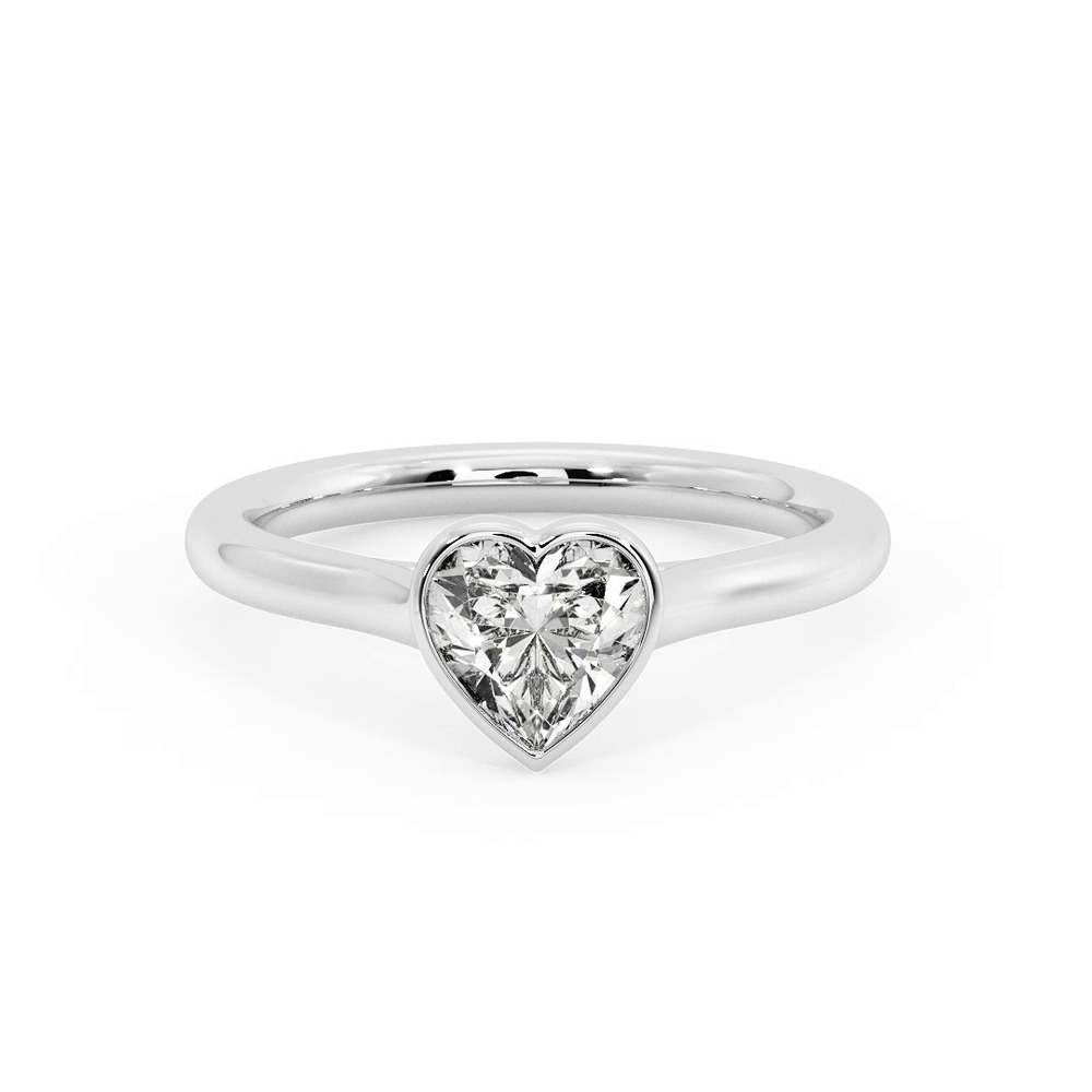 360 degree view of Emery Bezel Solitaire Engagement Ring