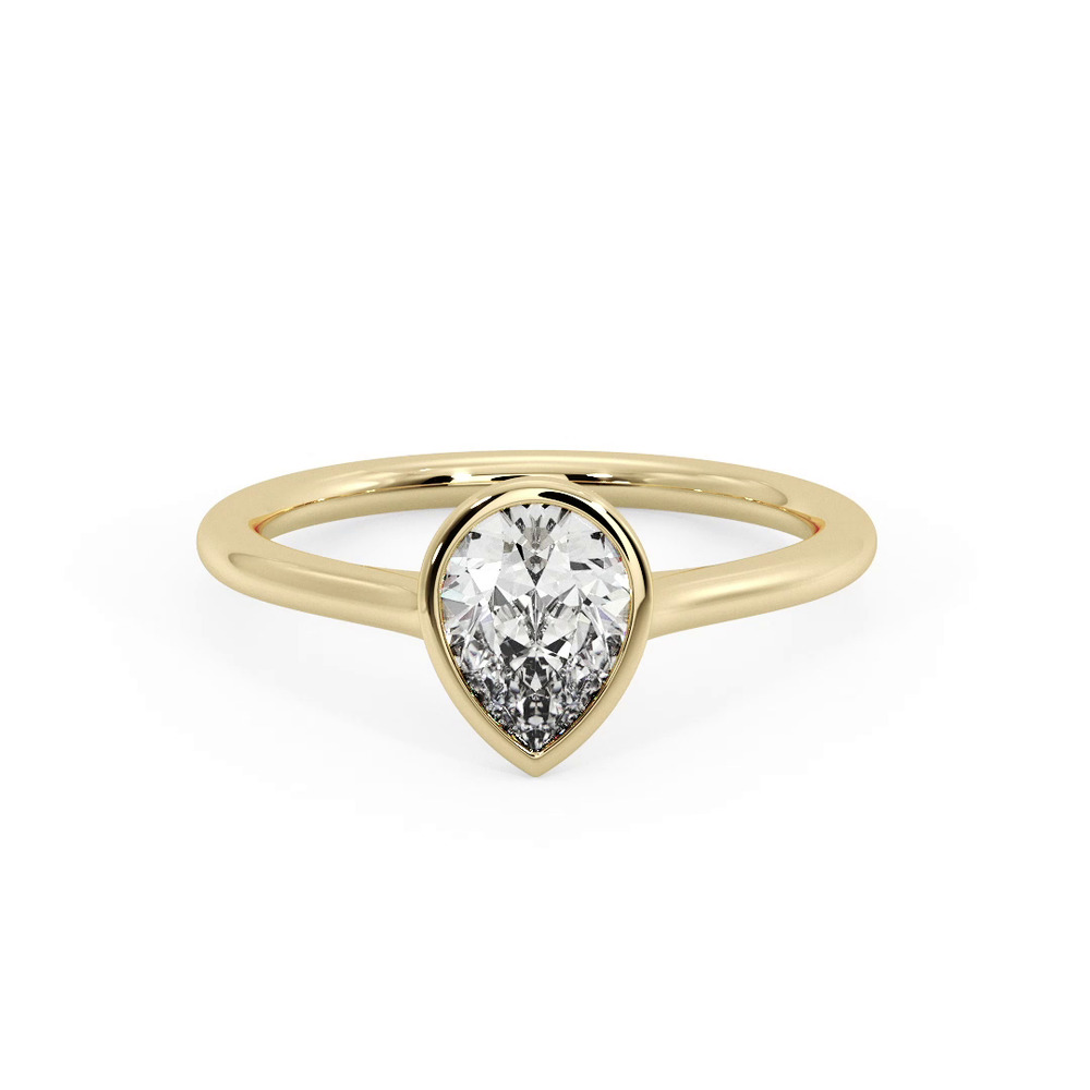 360 degree view of Emery Bezel Solitaire Engagement Ring