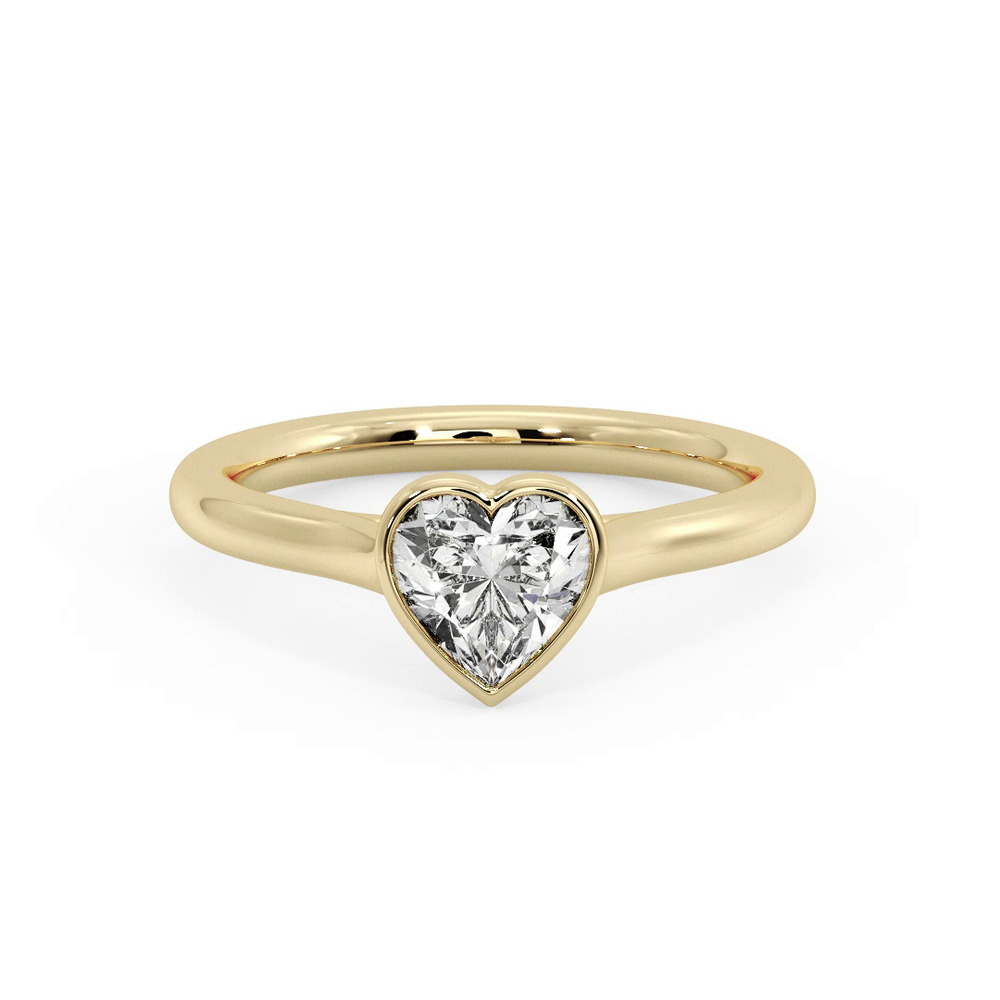360 degree view of Emery Bezel Solitaire Engagement Ring