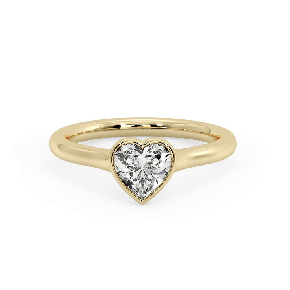 360 degree view of Emery Bezel Solitaire Engagement Ring