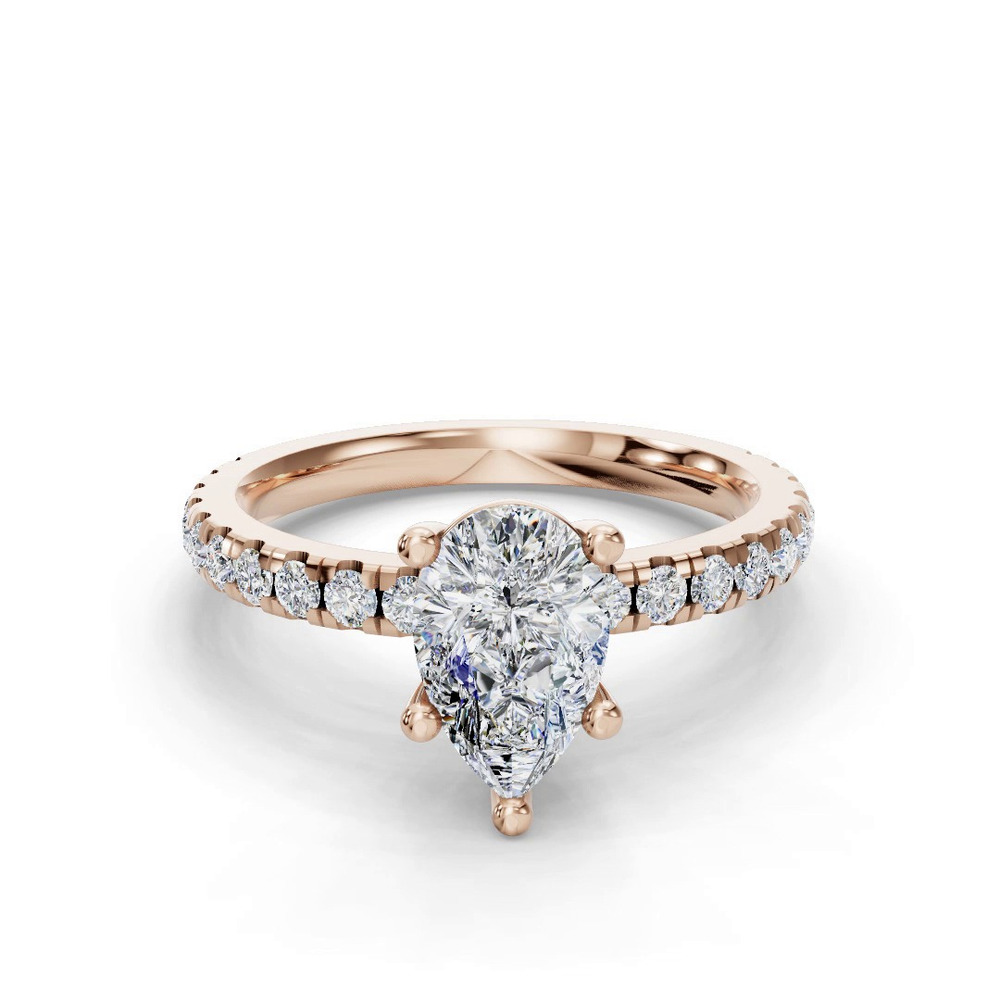 360 degree view of Kennedy Majestic Pavé Accent Engagement Ring