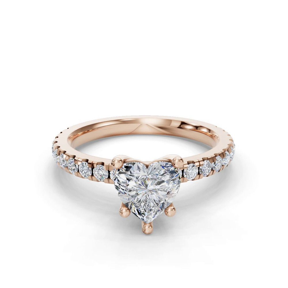 360 degree view of Kennedy Majestic Pavé Accent Engagement Ring