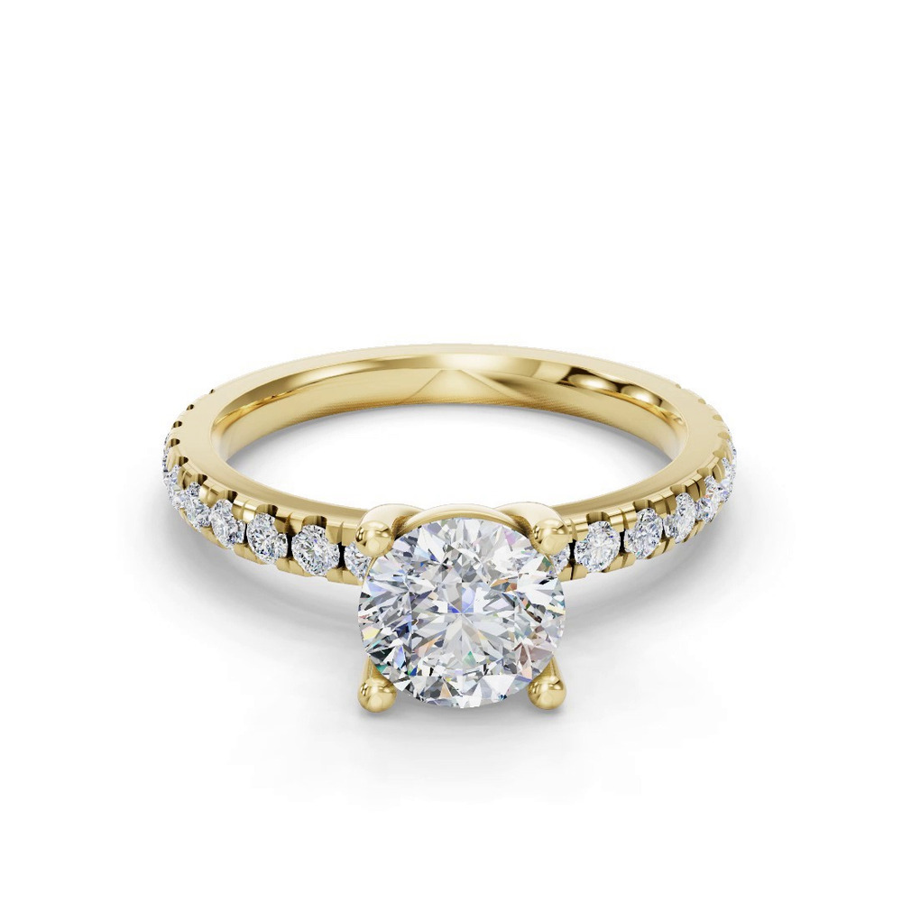 360 degree view of Kennedy Majestic Pavé Accent Engagement Ring