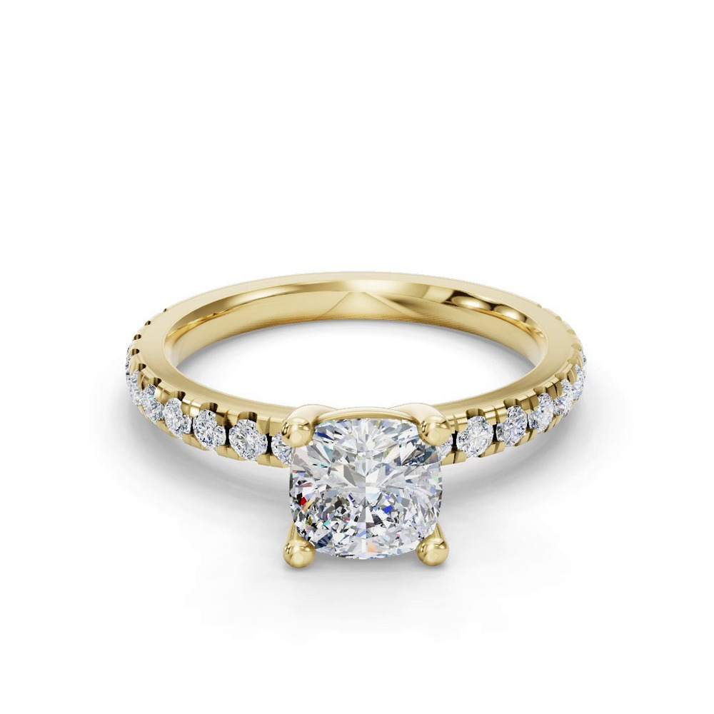360 degree view of Kennedy Majestic Pavé Accent Engagement Ring
