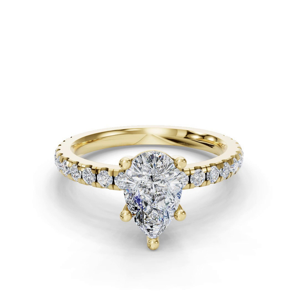360 degree view of Kennedy Majestic Pavé Accent Engagement Ring