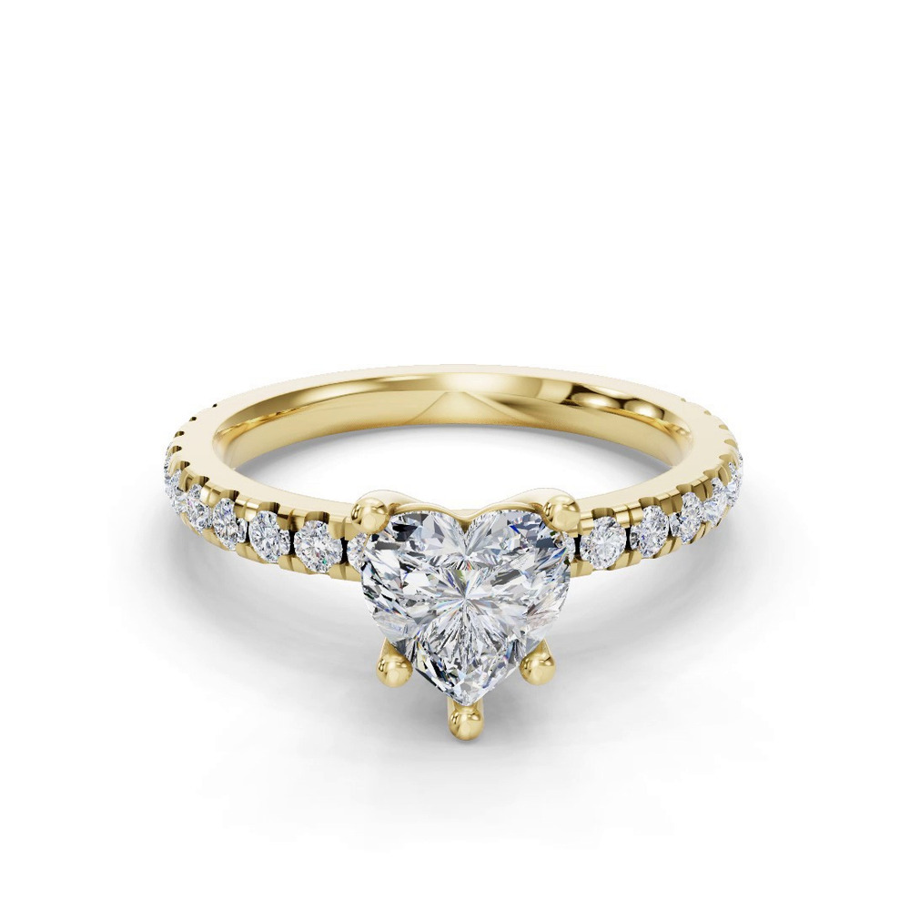 360 degree view of Kennedy Majestic Pavé Accent Engagement Ring