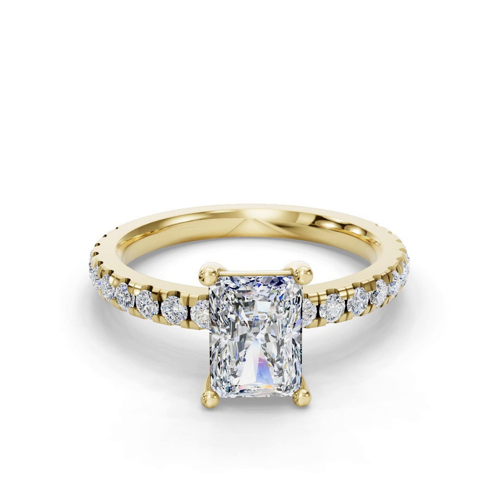 360 degree view of Kennedy Majestic Pavé Accent Engagement Ring