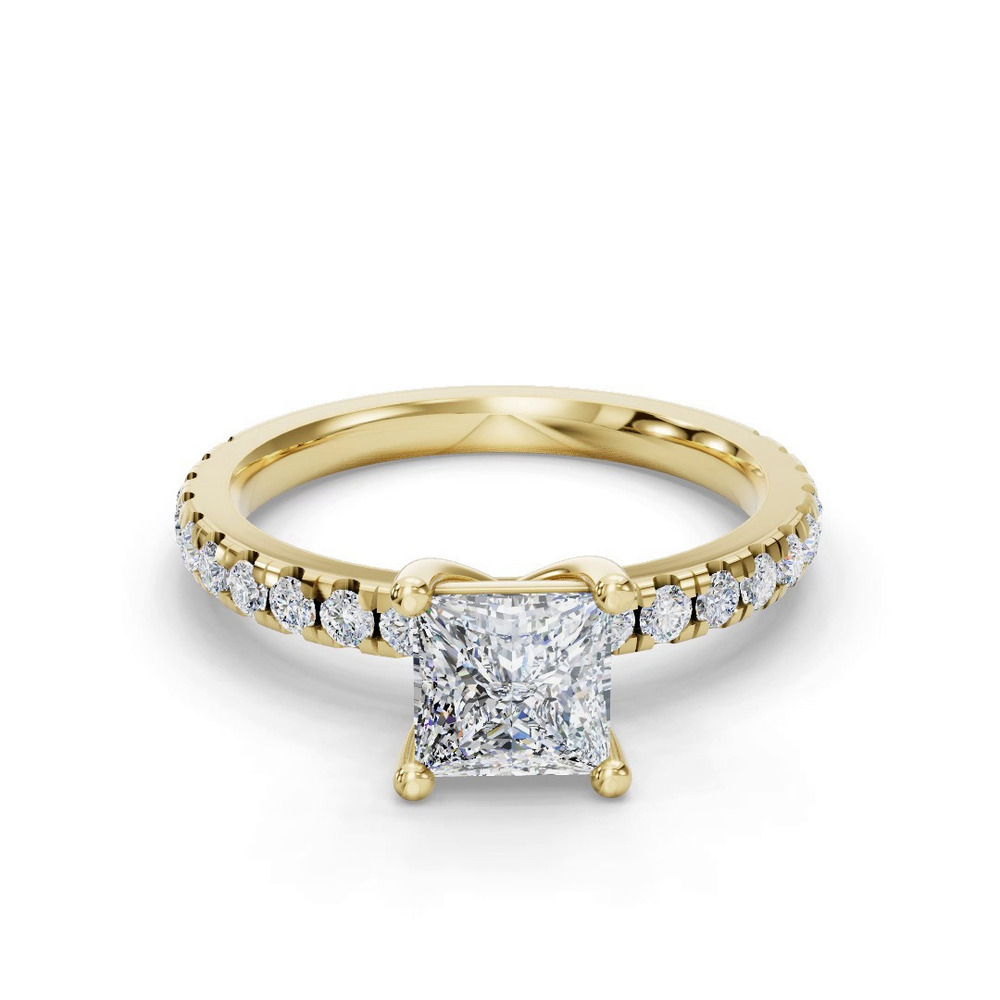 360 degree view of Kennedy Majestic Pavé Accent Engagement Ring