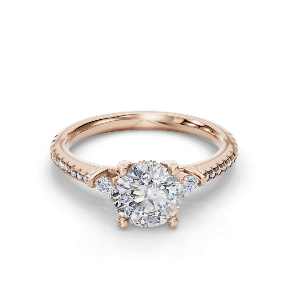 360 degree view of Anaya Pave Engagement Ring