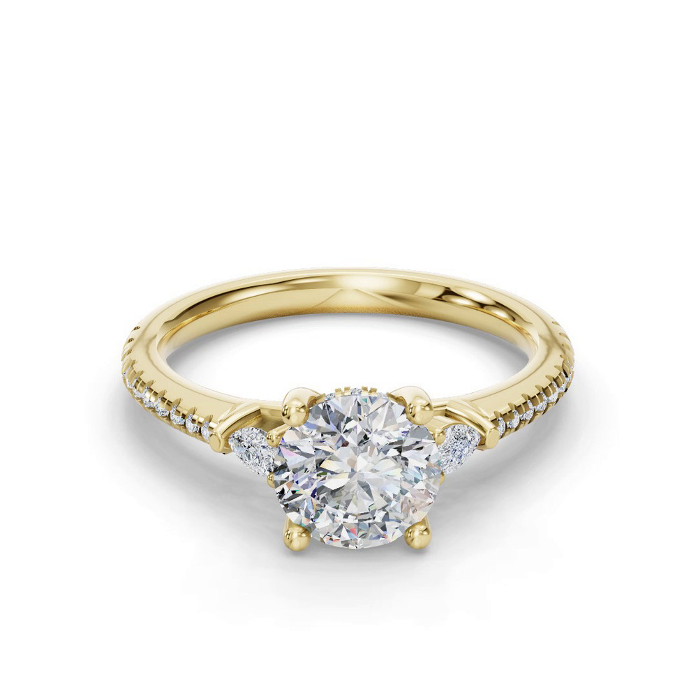 360 degree view of Anaya Pave Engagement Ring