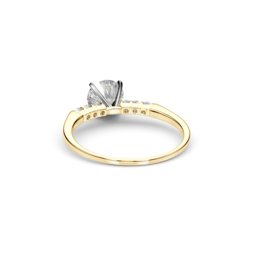 360 degree view of Juno Shared Prong Engagement Ring