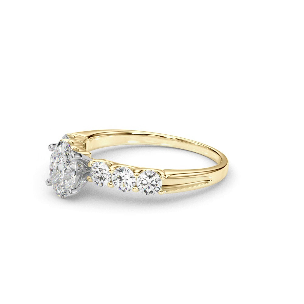 360 degree view of Jax Shared Prong Engagement Ring