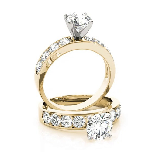 360 degree view of Jelena Channel Diamond Engagement Ring