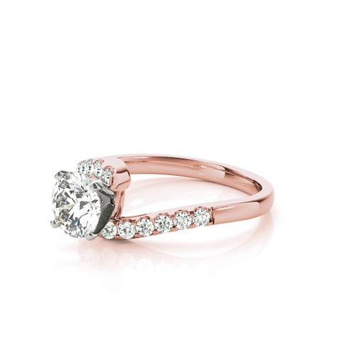 360 degree view of Zyla Diamond Bypass Engagement Ring
