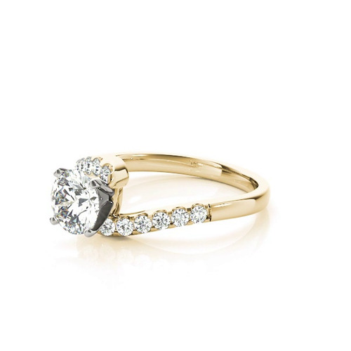 360 degree view of Zyla Diamond Bypass Engagement Ring
