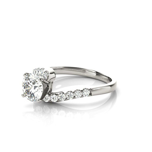 360 degree view of Zyla Diamond Bypass Engagement Ring