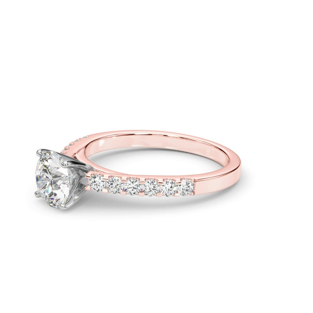 360 degree view of Della Classic Diamond Cathedral Engagement Ring