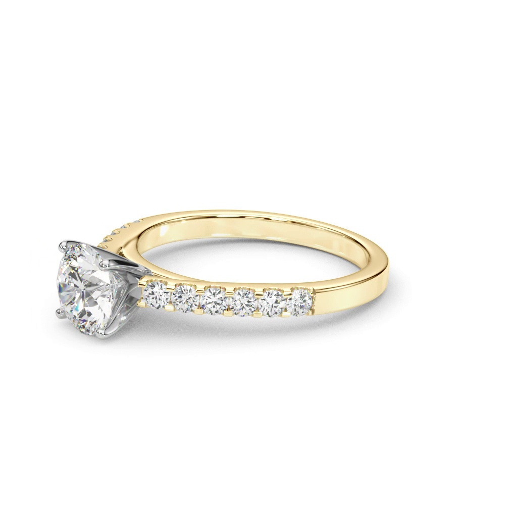 360 degree view of Della Classic Diamond Cathedral Engagement Ring