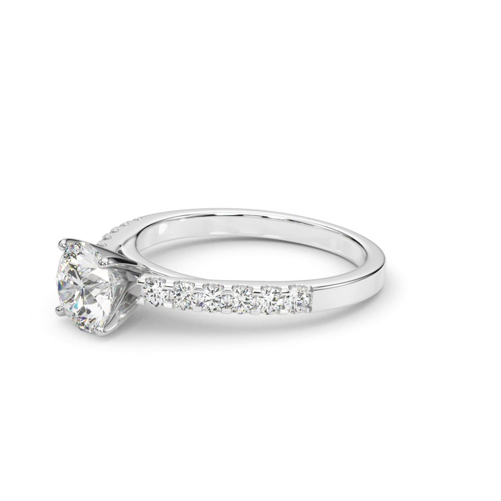 360 degree view of Della Classic Diamond Cathedral Engagement Ring