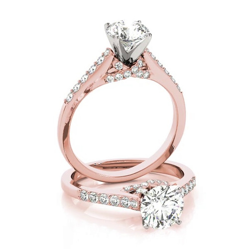 360 degree view of Navi Pavé Diamond Engagement Ring